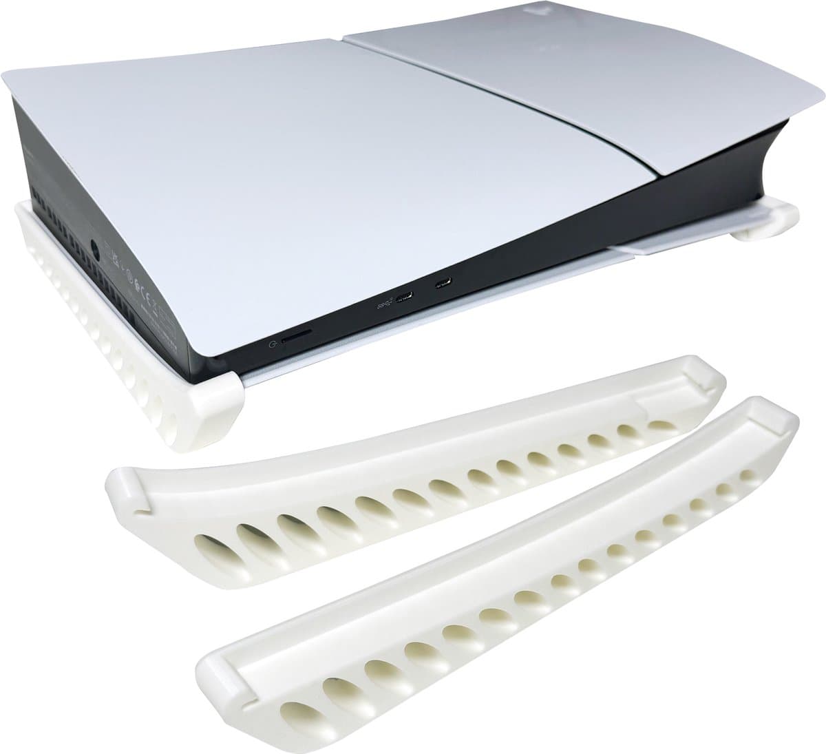 Playstation 5 Standaard - Wit - Horizontaal - Ps5 Standaard - Ps5 Stand - Playstation 5 Accesoires — afbeelding 1
