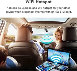 4G WiFi Dashcam voor Auto, 1080P FHD Dual Dashcam met Achteruitrijcamera, GPS-tracking, Nachtzicht, APP-bediening en 24-uurs Monitoring, GPS-camera voor Auto（zonder microSD-kaart） — thumbnail 5