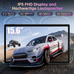 Tablet 15.6 Inch Grijs - Android 14 Besturingssysteem - 8 GB RAM - 128 GB Opslag - IPS Scherm - Voor Zakelijk En Multimedia — thumbnail 2