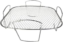 Luchtfriteuse Accessoire Frame, 304 Staal Voedselgrill met Droogfunctie voor Vlees en Fruit, Stoomgrill Compatibel met Luchtfriteuses, 20,5 x 20,5 x 9 cm — thumbnail 4