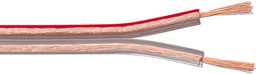 Goobay Luidsprekerkabel 10 m transparant, 2 x 0,75 mm² OFC-koper met polariteitsmarkering, flexibele PVC-mantel, voor hifi-systemen en luidsprekers — thumbnail 1