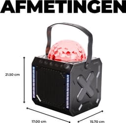 Karaoke Set kinderen met Microfoon & Disco Bal - KaraokeSet Kind met Bluetooth - Karaoke Machine - Zwart — thumbnail 5
