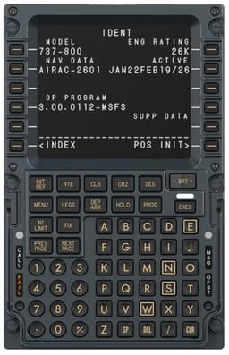 MOZA MB7F Flight Computer Display – 737 CDU – 5,1" IPS Display – Boeing Flight Simulator – PC — thumbnail 1
