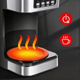 Programmeerbaar Koffiezetapparaat - Filterkoffiezetapparaat Voor Normale En Sterke Koffie - Automatische Uitschakeling & Warmhouden — thumbnail 4