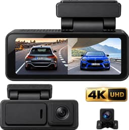 Nexeli NX-DC-10 2CH Mini Dashcam – 64GB – 4K Ultra HD Voor & Full HD 1080P Achter – WiFi – GPS – LCD Scherm – Dashcam voor Auto – Auto Camera — thumbnail 1