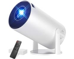 [Geïntegreerde app] Draagbare beamer, mini-projector met WiFi 6 en Bluetooth 5.4, achteruitkijkprojector, ondersteunt 4K 1080P, auto keystone, rotatie, 270 graden, compatibel met HDMI/TV Stick/Laptop