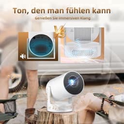 Beamer 1280 X 720 LED Draagbaar - WiFi 6 Bluetooth Android 11 - 4K Ondersteuning 5W Luidspreker - Voor Thuisbioscoop Gaming Zakelijk — thumbnail 3