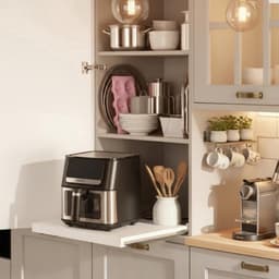 Heteluchtfriteuse, XL, 6,5 liter, airfryer met kijkvenster en touchscreen, 1700 W, 8 programma's, vaatwasmachinebestendig — thumbnail 3