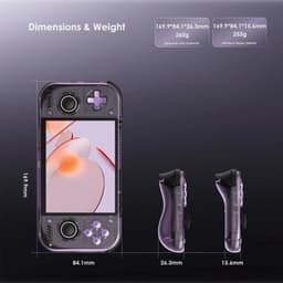 Handheld Gameconsole 4,5 Inch AMOLED - 8GB LPDDR5X RAM - 128GB UFS 3.1 Opslag - Android 13 - IJsblauw — thumbnail 3