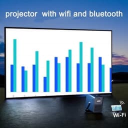 Beamer – Projector – Mini Beamer – Draagbare Beamer – Office Projector – Native Full HD 1080p – 1000 ANSI Lumen – WiFi 5.3 Draadloos — thumbnail 3