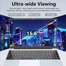Laptop Ultradun - 16GB RAM 2TB SSD - Intel I7 4,7 GHz - 15,6 Inch IPS Scherm - Windows 11 Pro - Zwart - Zakelijke Laptop — thumbnail 4