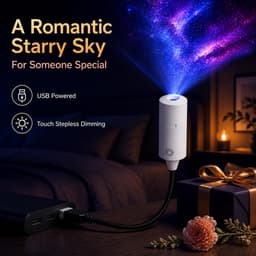 USB-melkwegprojector met twee sterrenhemel projectiekaarten — thumbnail 2