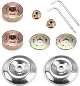 SnelShoppen - Pack van 10 Brush Cutter Accessoires - Onderdelen voor Bosmaaier en Grasmaaier - Inclusief Beschermcovers, Platen, Moeren en L-vormige S — thumbnail 1