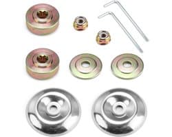 SnelShoppen - Pack van 10 Brush Cutter Accessoires - Onderdelen voor Bosmaaier en Grasmaaier - Inclusief Beschermcovers, Platen, Moeren en L-vormige S