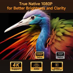 Beamer Full HD 1080P – 650 ANSI Lumen – Google TV – 4K Ondersteuning – Autofocus – WiFi & Bluetooth — thumbnail 1