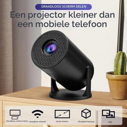 Draagbare Projector met Bluetooth en WiFi, 1080P Full HD-filmprojector Compatibel met TV Stick Smartphone-laptop, voor Binnen en Buiten — thumbnail 3
