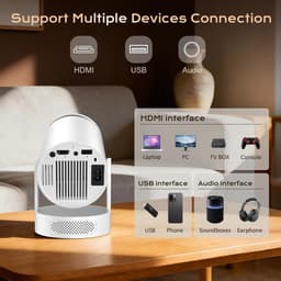 4K, 1080p, Full HD, mini-projector, draagbare thuisbioscoop voor buiten — thumbnail 2