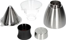 Asobu - Pourover Insulated Coffee Maker - Silver / Black    Cold Brew & Hot possible — thumbnail 3
