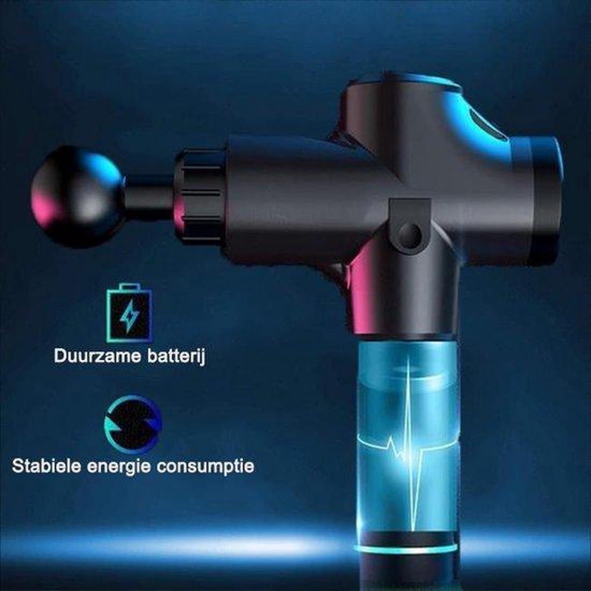 Melkin- Massage Gun - Klop en Vibratie Massage — afbeelding 1