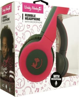 Wonkey Monkey - Koptelefoon - Headphone - Over ear - On ear - Rumble - Stereo - Roze — thumbnail 3