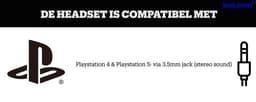 PDP Gaming LVL40 Wired Stereo Headset - White (PS5/PS4) — thumbnail 3