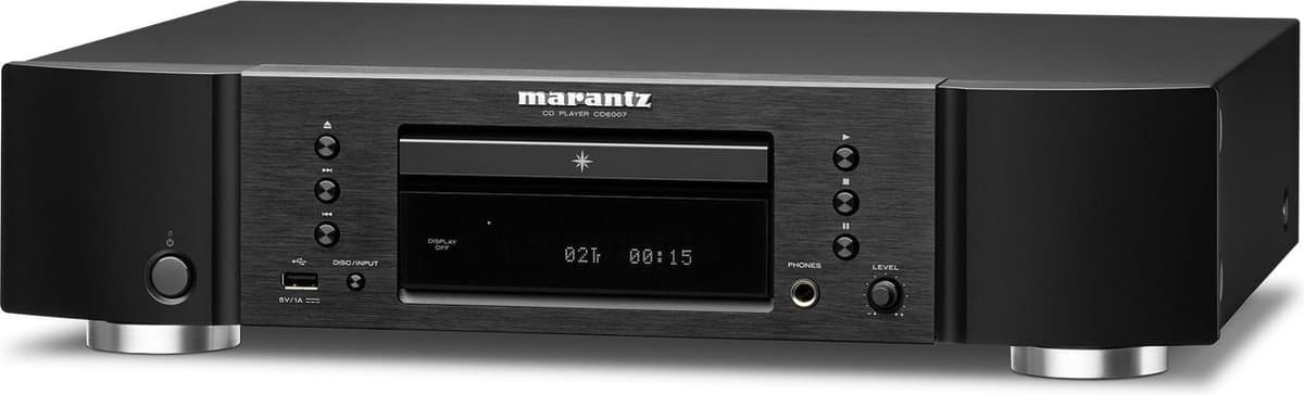 Marantz - CD6007 - CD-Speler met HDAM, USB -Poort aan voorzijde, veelzijdige Afspeelopties en geoptimaliseerde audioweergave - Zwart — afbeelding 1