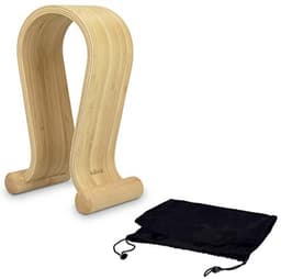 Houten Hoofdtelefoonstandaard - Universele Stand voor Hoofdtelefoons van Bamboehout — thumbnail 3