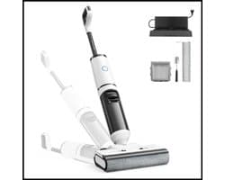 Draadloze nat- en droogstofzuiger W15 Pro - 3-in-1 zuig- en dweilfunctie - 18 kPa krachtige zuigkracht - zelfreinigend systeem - zelfdroogfunctie - HEPA-filter - LCD-display - turboborstel - tot 35 min werktijd - randreiniging <5 mm