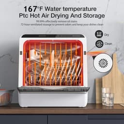 Lynly - BH-CDW1 Vaatwasser voor op het aanrecht - geschikt voor appartementen vrijstaande vaatwasser — thumbnail 7