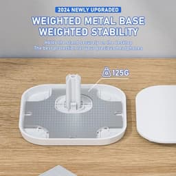 Hoofdtelefoonhouder voor Over-Ear Bluetooth Hoofdtelefoons - Standaard met Verzwaar-de Basis & Aluminium Buizen — thumbnail 2