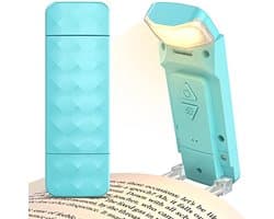 Leeslamp Oplaadbaar USB met Klem - Dimbaar en Verstelbaar in 3 Kleuren voor Boeklezen in Bed en Draagbaar Gebruik