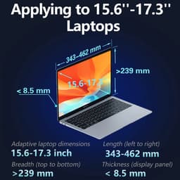 Fubzz Draagbare Monitor - 15 Inch Drievoudig Scherm - Laptopuitbreidingsscherm - 1920x1080 Resolutie - Eenvoudige Installatie - Zilver — thumbnail 5