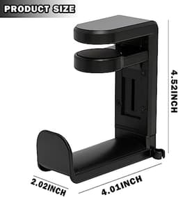 Premium Verstelbare Hoofdtelefoon Stand - Hoofdtelefoon Houder met Kabel Organizer voor Gaming en PC — thumbnail 2