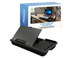 Phreeze Laptopkussen - Schootkussen voor Laptop (15 inch) - Laptop Standaard Verstelbaar - Laptray met Kussen & Muisvlak - Zwart