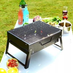 Draagbare Koolgrill in Kofferformaat - Ideaal voor Camping — thumbnail 2