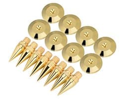 Speakerstands met Koper en Gouden Afwerking - 8 Paar