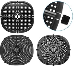 8-stuks Airfryer rubberen bumper -Rubberen kussen - Airfryer vervangend onderdeel - Airfryer vervangende rubberen kop - Gemakkelijk schoon te maken - Handige vervanging - Geschikt voor keuken- en airfryer bakplaten - Zwart — thumbnail 3