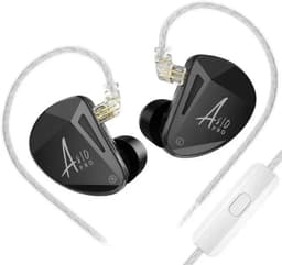KZ AS10 Pro - In-Ear Monitors - IEM - 10 Drivers - Muziek & Gaming Oortjes - Oordoppen - Verwisselbare Kabel - Hybride Drivers - Ergonomisch Design – Zwart — thumbnail 1
