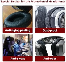 Rekbare hoofdtelefoonafdekkingen - 6 stuks wasbare hoezen voor 9 tot 11 cm hoofdtelefoons - Bescherm tegen vuil en stof — thumbnail 5