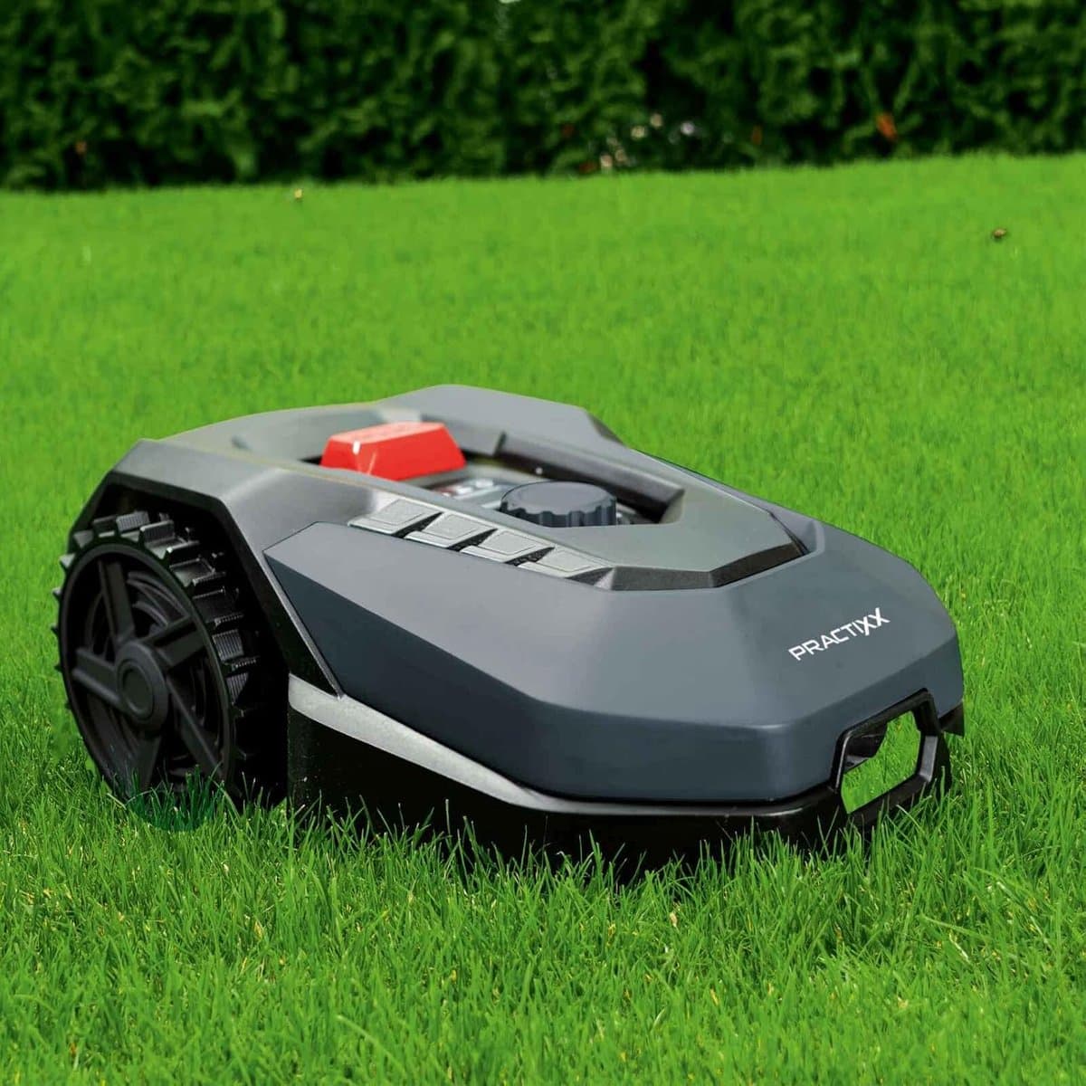 Practixx Robot Maaier PX‑RRM‑600Wi – Automatische Grasmaaier tot 600 m² | 18 cm Snijbreedte | 20‑60 mm Maaihoogte | Regen­sensor | Edge‑maai‑functie | App‑besturing | 35 % Hellingshoek | 13,94 kg Indsutrialhome — afbeelding 1
