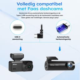 Dashcam Hardwire Kit - 24-Uurs Bewaking - USB-C Aansluiting - Compact Ontwerp - Eenvoudig Te Installeren - Directe Accu Aansluiting - van Faas — thumbnail 4