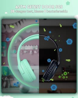 StayPowered Kinderheadset - Veilige, Comfortabele en Duurzame Hoofdtelefoon met Volumebegrenzing! - Compact Design - Hoogwaardige Geluid - HD Microfoon - Ingebouwde Volumebegrenzer - Opvouwbaar -Groen - Levering Sneller dan Aangegeven! — thumbnail 2