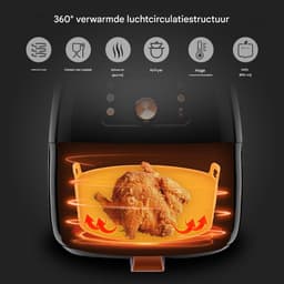 Elkuaie Silikon Pot Liners - Airfryer Siliconen Bakje Ronde - 16cm Wiederverwendbaar voor Meeste Modellen - 1 - Keuken - Bruin — thumbnail 3