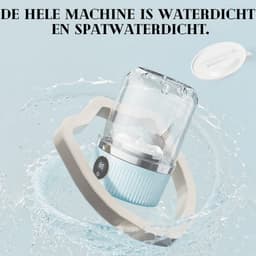 QTTVBTNA - 1L Mini wasmachine - Kleine draagbare wasmachine - Voor baby- en ondergoed - USB-oplaadbaar - Compact & stil - Lichtblauw - 12.5x12.5x20.5cm - 1 stuk — thumbnail 2