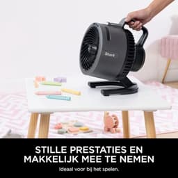 Krachtige Draagbare Ventilator met Verneveling, Stille en Duurzame Koeling voor Binnen en Buiten, Draadloos en Compact, Luchtstroom tot 20 Meter — thumbnail 1
