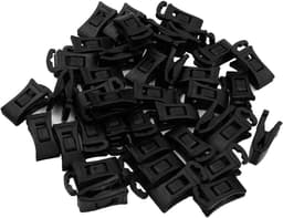 Allecto plus - Set van 40 sokkenclips voor wasmachine en droger - Handige sokkenhaken voor lade - Geen vouwen nodig - Zwart — thumbnail 1