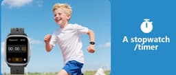 West Watches Model Thunder Activity Tracker Stappenteller - Smartband - Sporthorloge Tieners - Blauw — thumbnail 3
