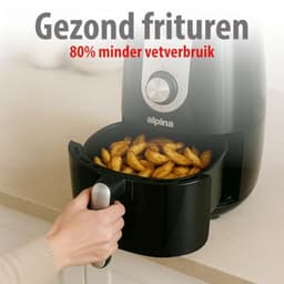 Airfryer 2L - Heteluchtfriteuse voor 2 tot 3 Personen met Timer en Aanpasbare Temperatuur - Gezond Frituren en Makkelijk schoon te maken — thumbnail 4