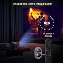 SCH® Draagbare beamer - Beamer - Projector - Mini Beamer - Grijs - 19cm x 16cm x 13cm — thumbnail 3