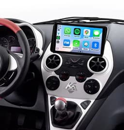 Autoradio 2/32GB met wireless Carplay en Android auto | Geschikt voor Ford Ka 2007-2016 | Radio scherm met Navigatie | 2007 2008 2009 2010 2011 2012 2013 2014 2015 2016 | Titanium — thumbnail 1
